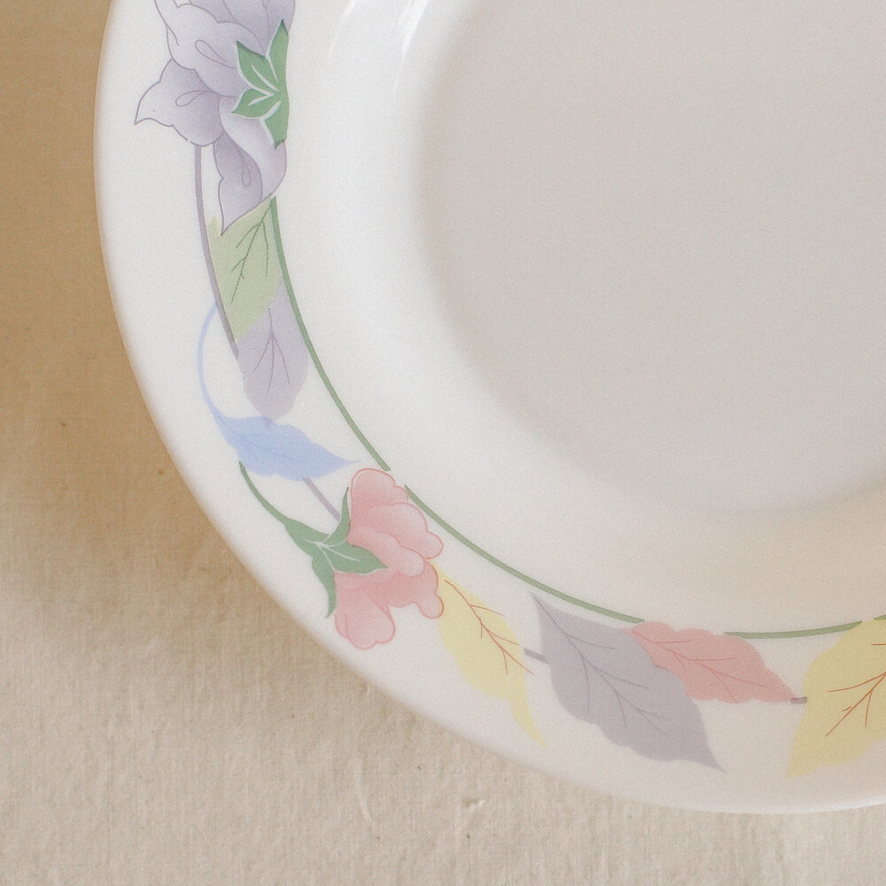 빈티지 파스텔 꽃무늬 그릇